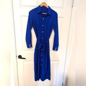 Blue button down Maxi Dress